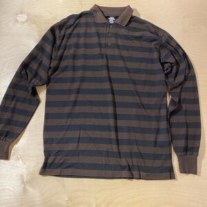 Bklyn Long Sleeve Polo Style Shirt XL (BL)